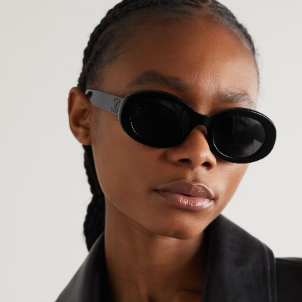 Triomphe 01 sunglasses in Acetate - Black on Black